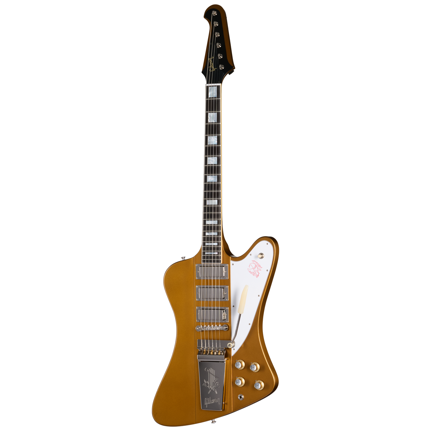 Gibson Custom LE 1963 Firebird VII Reissue, Gloss, Double Gold Electric Guitar Gibson Custom
