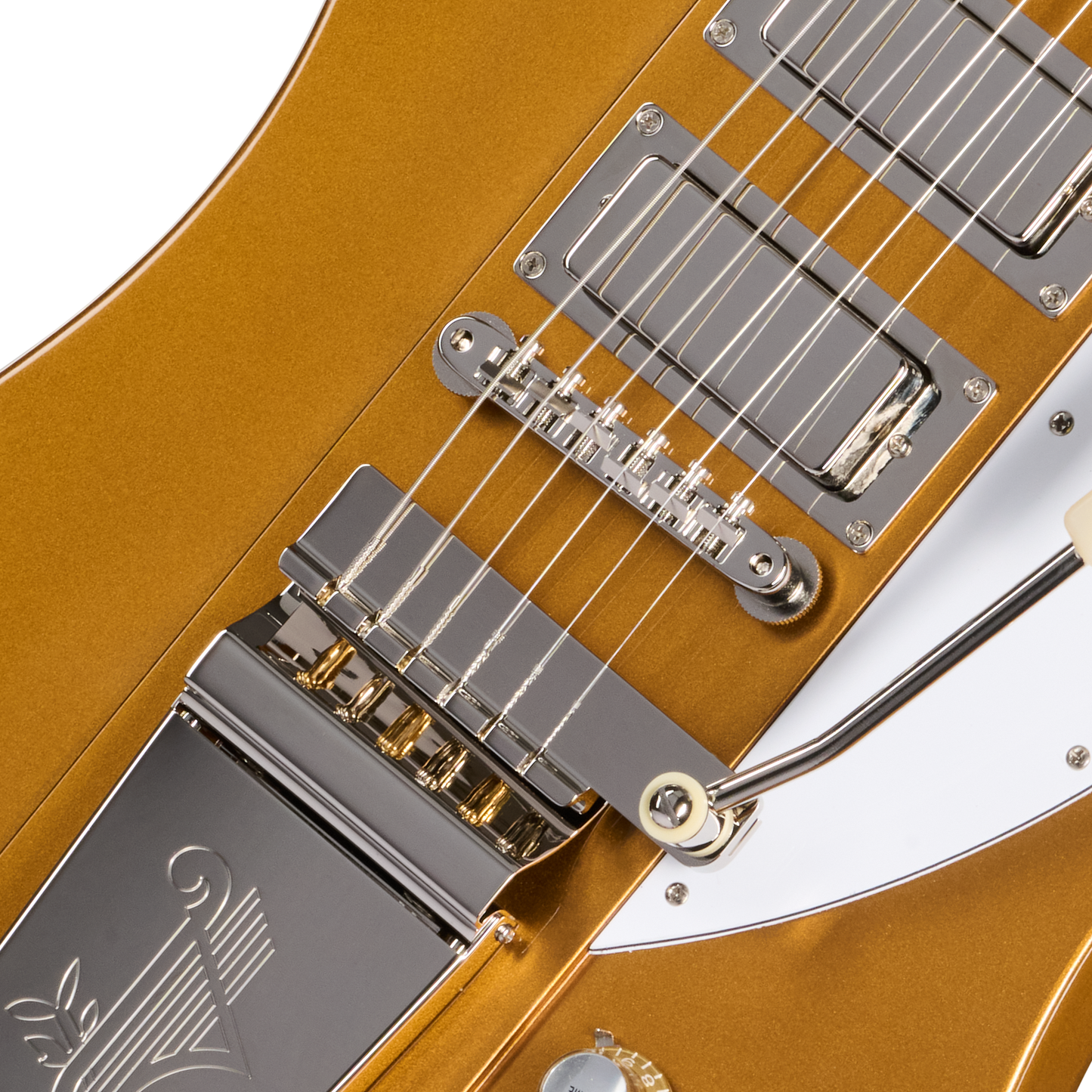 Gibson Custom LE 1963 Firebird VII Reissue, Gloss, Double Gold Electric Guitar Gibson Custom
