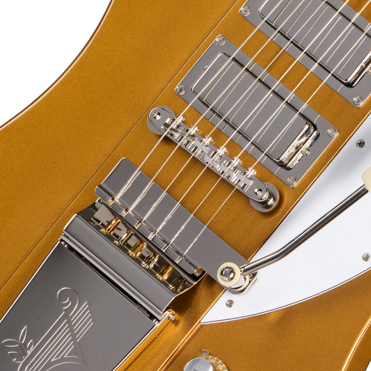 Gibson Custom LE 1963 Firebird VII Reissue, Gloss, Double Gold Electric Guitar Gibson Custom