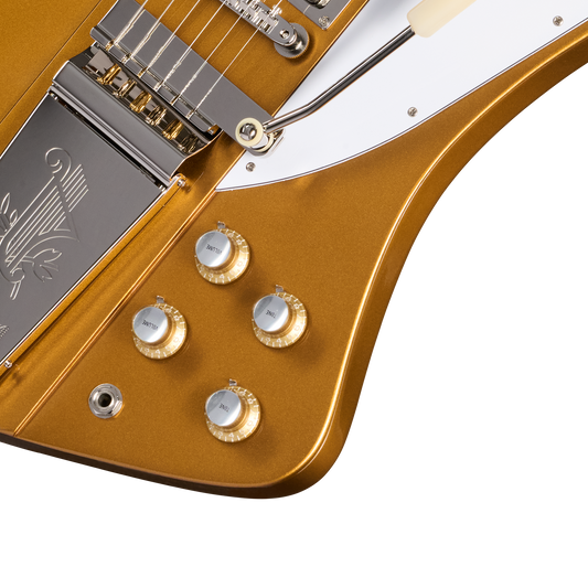 Gibson Custom LE 1963 Firebird VII Reissue, Gloss, Double Gold Electric Guitar Gibson Custom