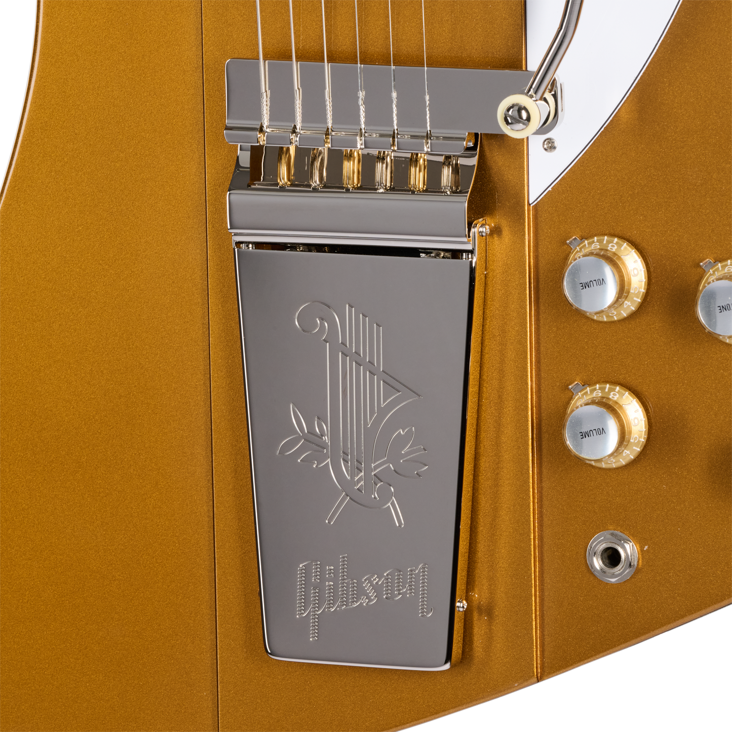 Gibson Custom LE 1963 Firebird VII Reissue, Gloss, Double Gold Electric Guitar Gibson Custom