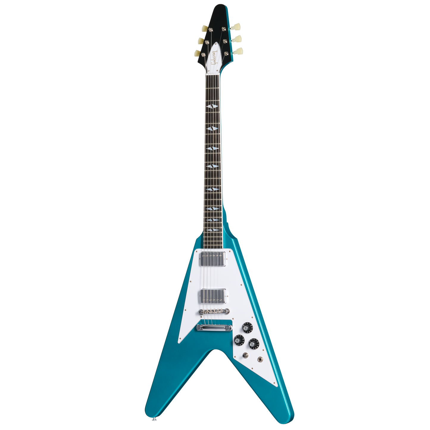 Gibson Custom LE 1969 Flying V Reissue, Gloss, Aqua Mist Electric Guitar Gibson Custom