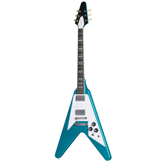 Gibson Custom LE 1969 Flying V Reissue, Gloss, Aqua Mist Electric Guitar Gibson Custom