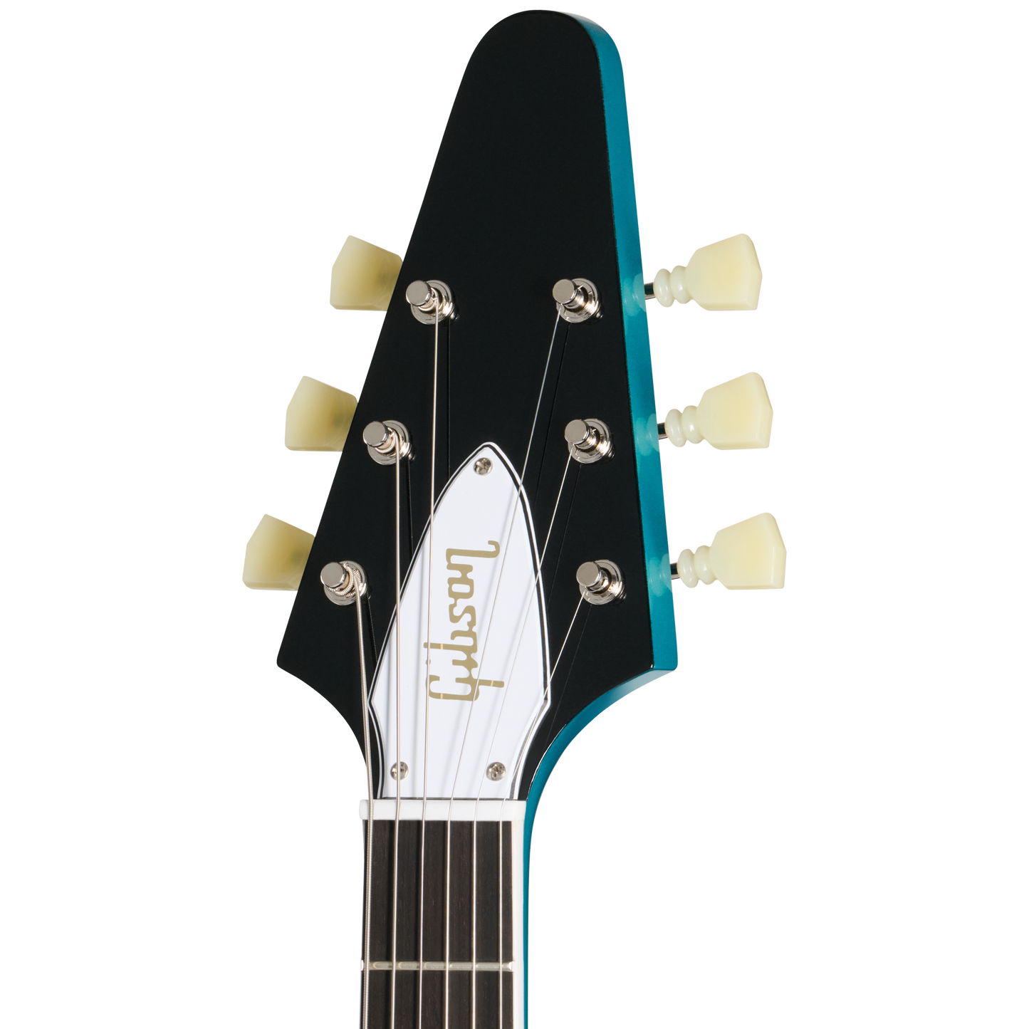 Gibson Custom LE 1969 Flying V Reissue, Gloss, Aqua Mist Electric Guitar Gibson Custom