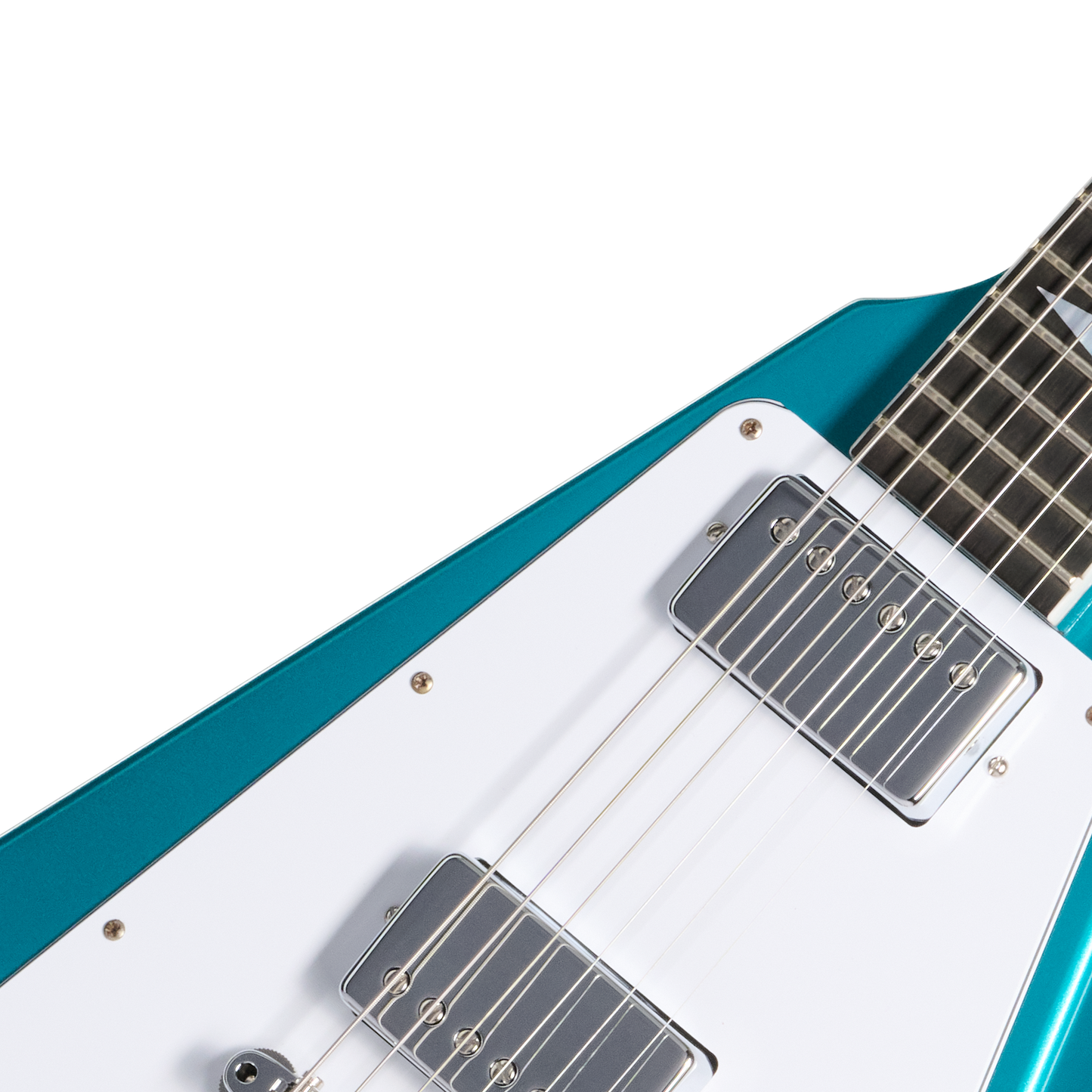Gibson Custom LE 1969 Flying V Reissue, Gloss, Aqua Mist Electric Guitar Gibson Custom