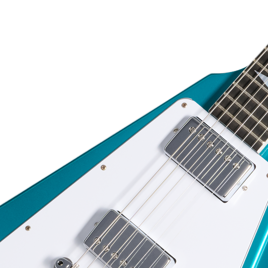 Gibson Custom LE 1969 Flying V Reissue, Gloss, Aqua Mist Electric Guitar Gibson Custom