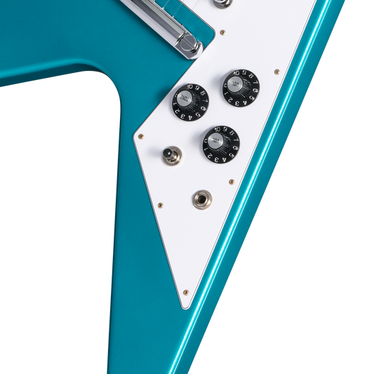Gibson Custom LE 1969 Flying V Reissue, Gloss, Aqua Mist Electric Guitar Gibson Custom
