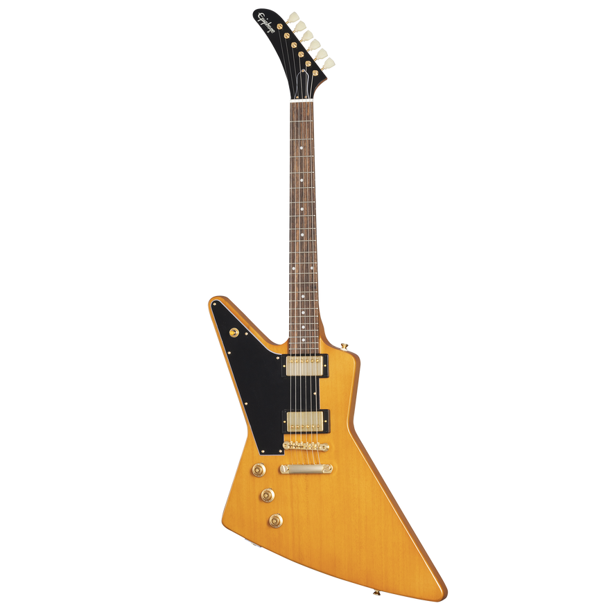 Epiphone IGC 1958 Korina Explorer, Left Handed, Aged Natural, Exclusive Electric Guitar Epiphone