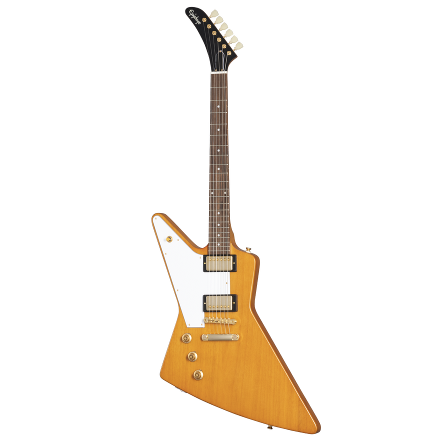 Epiphone IGC 1958 Korina Explorer, Left Handed, Aged Natural Electric Guitar Epiphone
