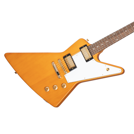 Epiphone IGC 1958 Korina Explorer (White Pickguard), Aged Natural Electric Guitar Epiphone