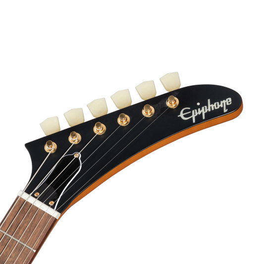 Epiphone IGC 1958 Korina Explorer (White Pickguard), Aged Natural Electric Guitar Epiphone