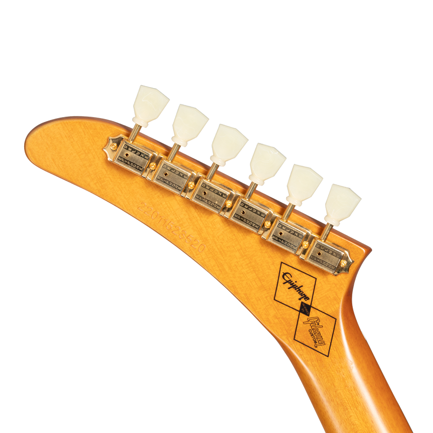 Epiphone IGC 1958 Korina Explorer (White Pickguard), Aged Natural Electric Guitar Epiphone