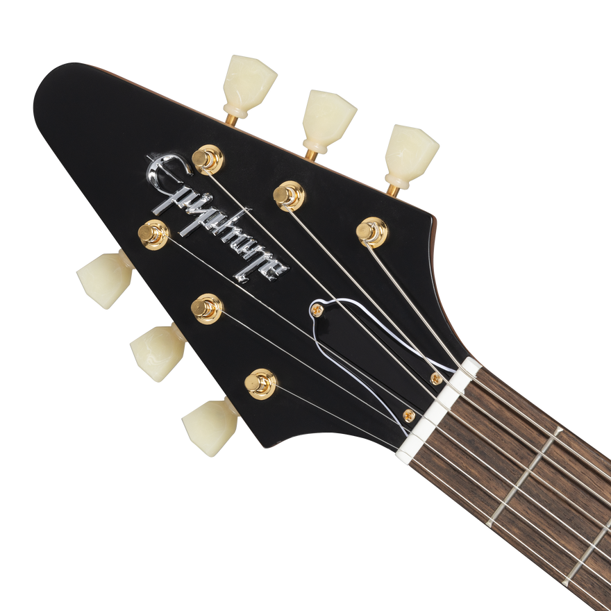 Epiphone IGC 1958 Korina Flying V, Left-Handed, Aged Natural, Exclusive Electric Guitar Epiphone