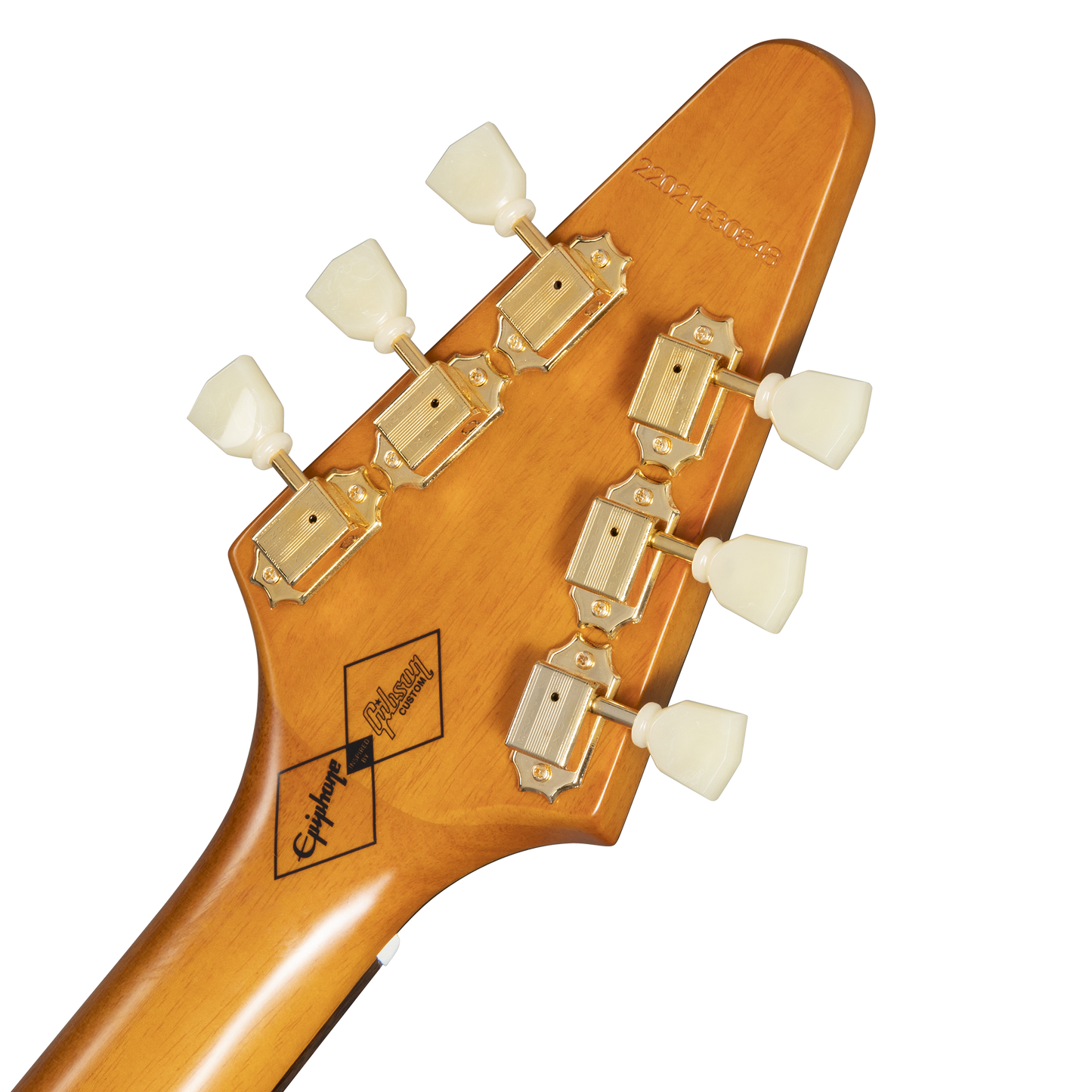 Epiphone IGC 1958 Korina Flying V, Left-Handed, Aged Natural, Exclusive Electric Guitar Epiphone