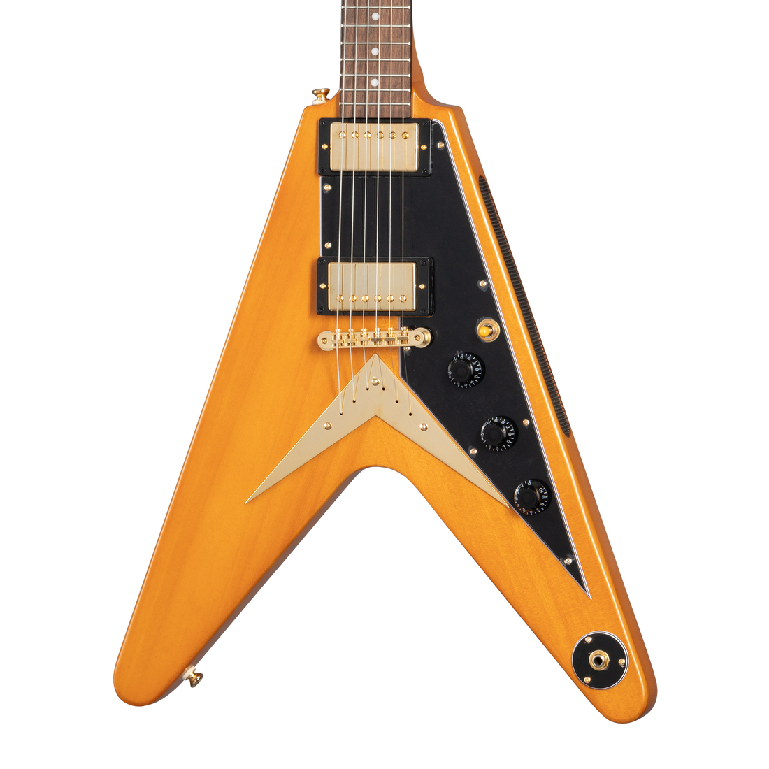 Epiphone IGC 1958 Korina Flying V, Aged Natural, Exclusive Electric Guitar Epiphone