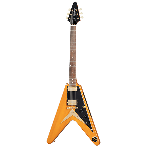Epiphone IGC 1958 Korina Flying V, Aged Natural, Exclusive Electric Guitar Epiphone