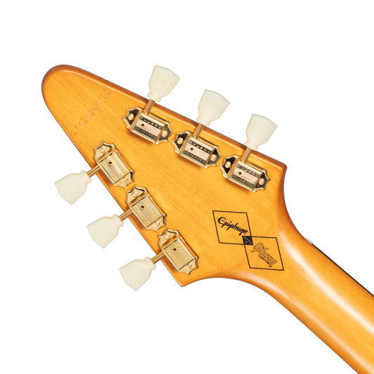 Epiphone IGC 1958 Korina Flying V, Aged Natural, Exclusive Electric Guitar Epiphone