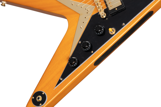 Epiphone IGC 1958 Korina Flying V, Aged Natural, Exclusive Electric Guitar Epiphone