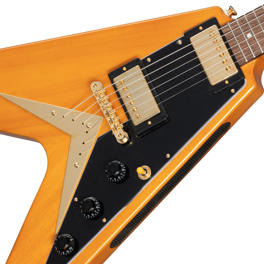 Epiphone IGC 1958 Korina Flying V, Aged Natural, Exclusive Electric Guitar Epiphone