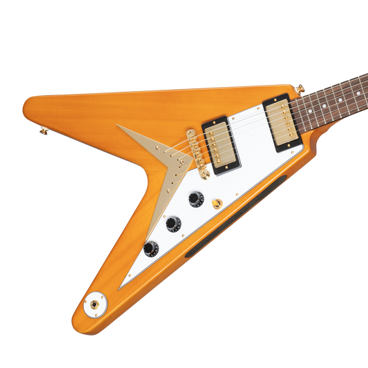 Epiphone IGC 1958 Korina Flying V, Aged Natural Electric Guitar Epiphone