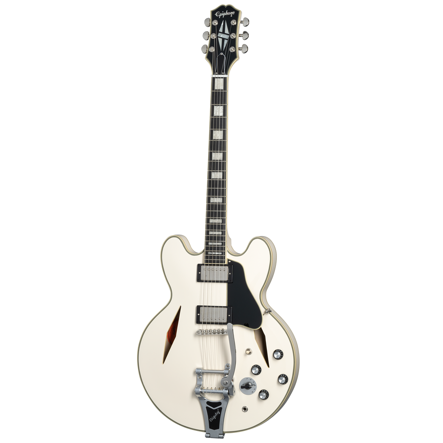 Epiphone Shinichi Ubukata ES-355 Custom, Classic White Electric Guitar Epiphone