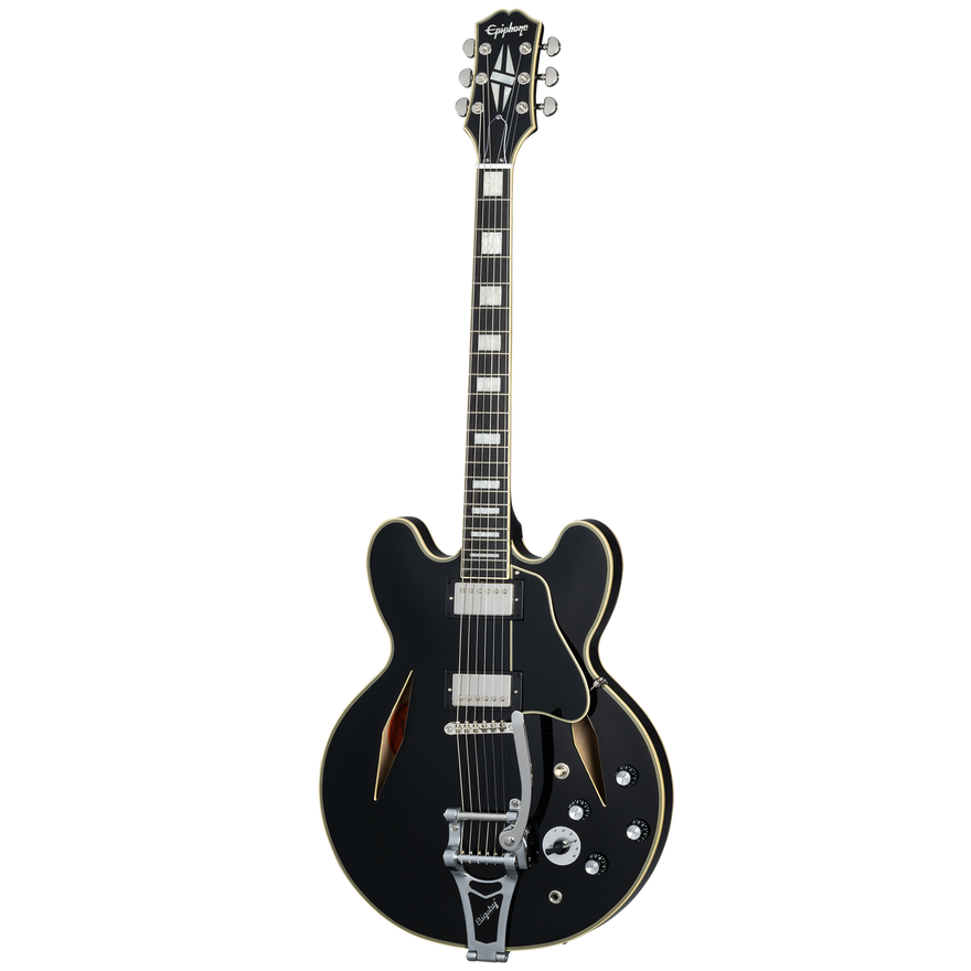 Epiphone Shinichi Ubukata ES-355 Custom, Ebony Electric Guitar Epiphone