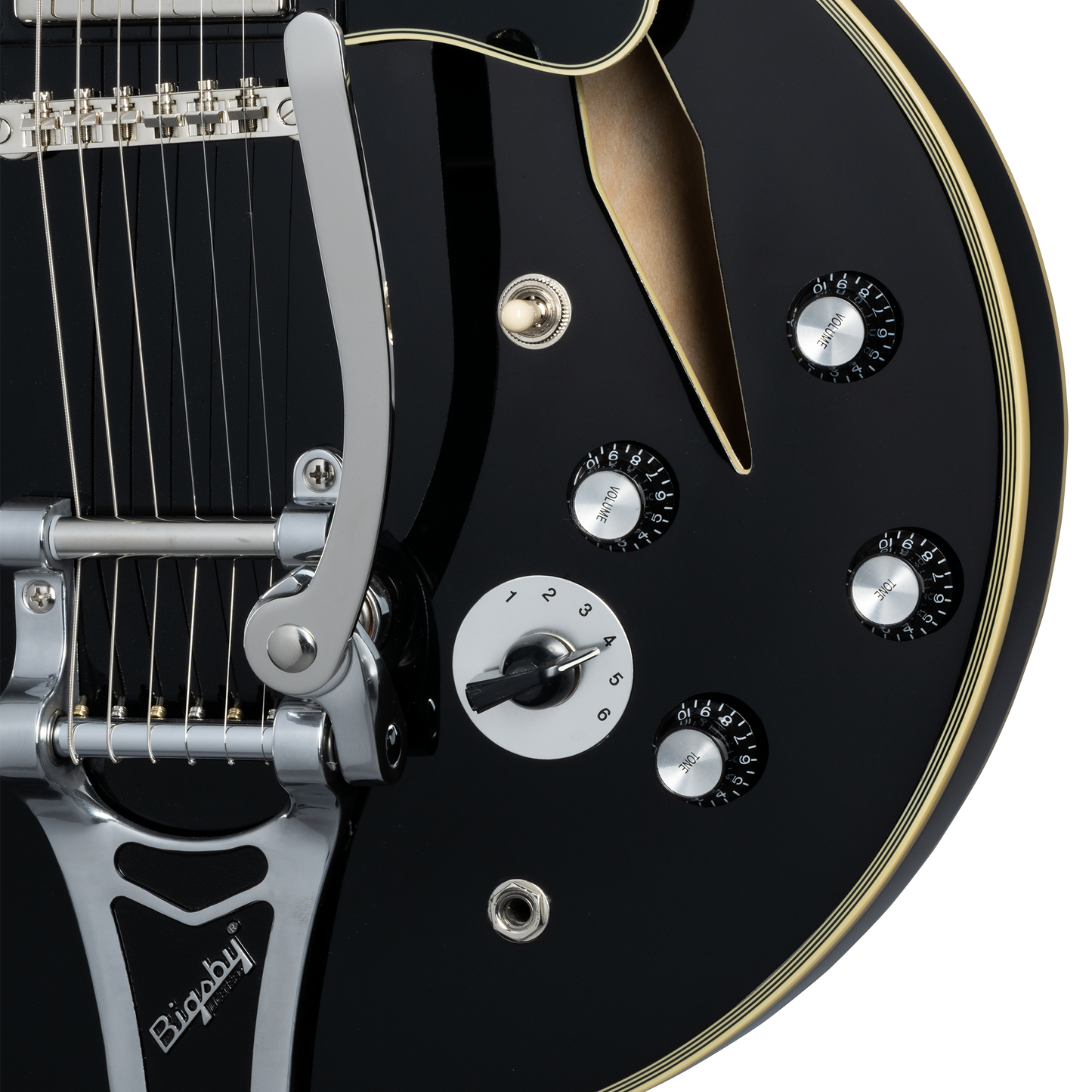 Epiphone Shinichi Ubukata ES-355 Custom, Ebony Electric Guitar Epiphone