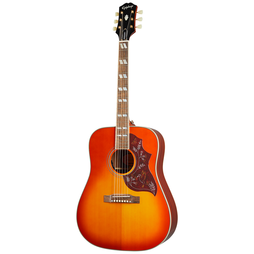 Epiphone Hummingbird, Aged Cherry Sunburst Gloss Acoustic Guitar Epiphone