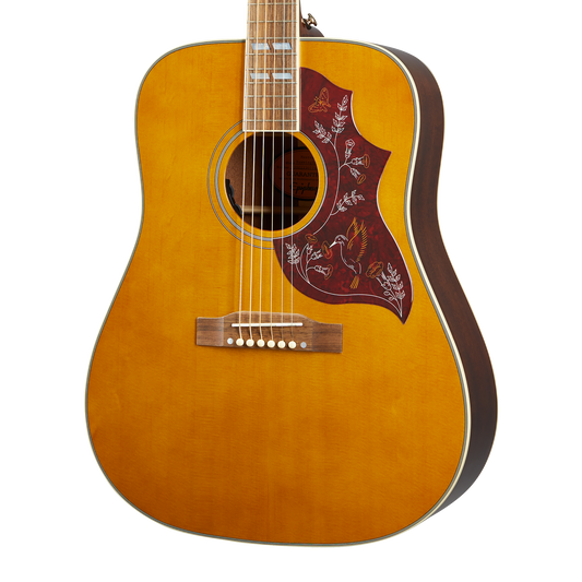 Epiphone Hummingbird, Aged Antique Natural Gloss Acoustic Guitar Epiphone