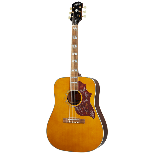 Epiphone Hummingbird, Aged Antique Natural Gloss Acoustic Guitar Epiphone