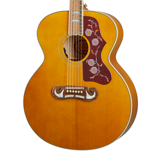 Epiphone J-200, Aged Antique Natural Gloss Acoustic Guitar Epiphone