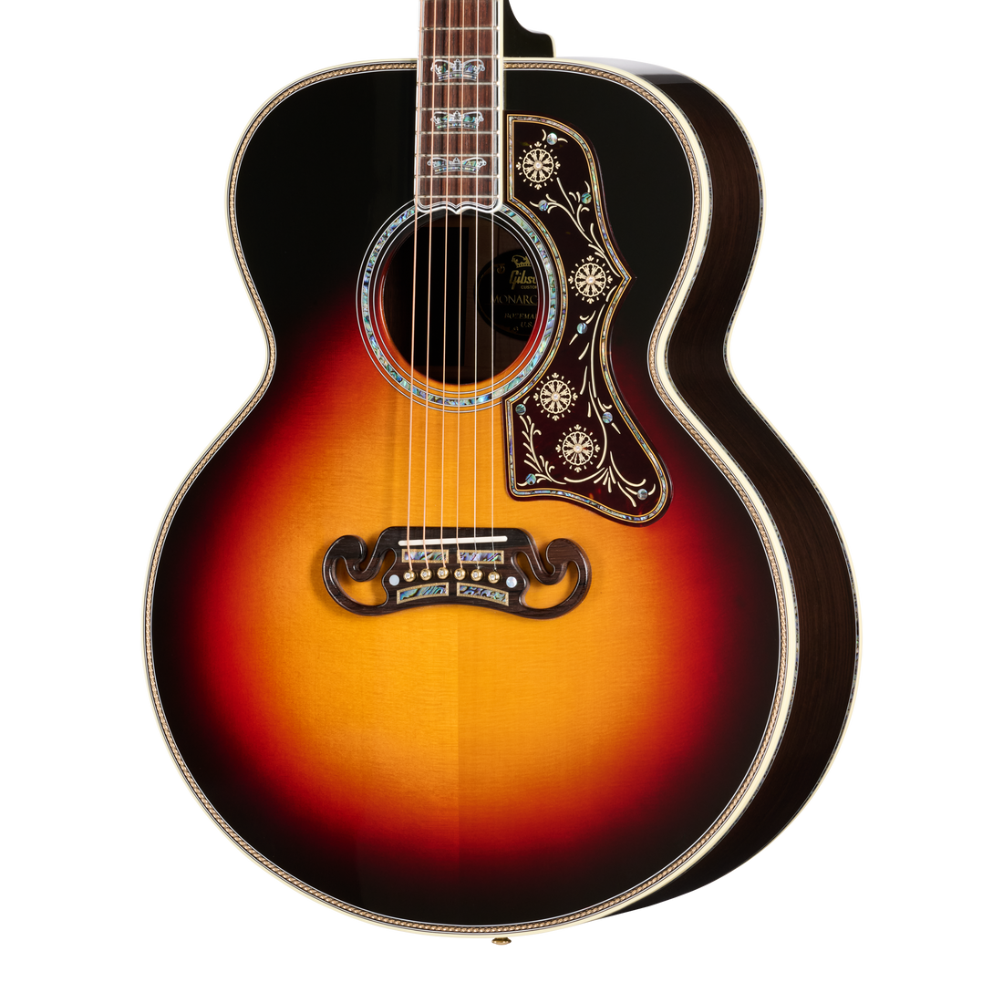 Gibson Custom SJ-200 Monarch #100 Brazilian Rosewood, Tri Burst Acoustic Guitar Gibson Custom
