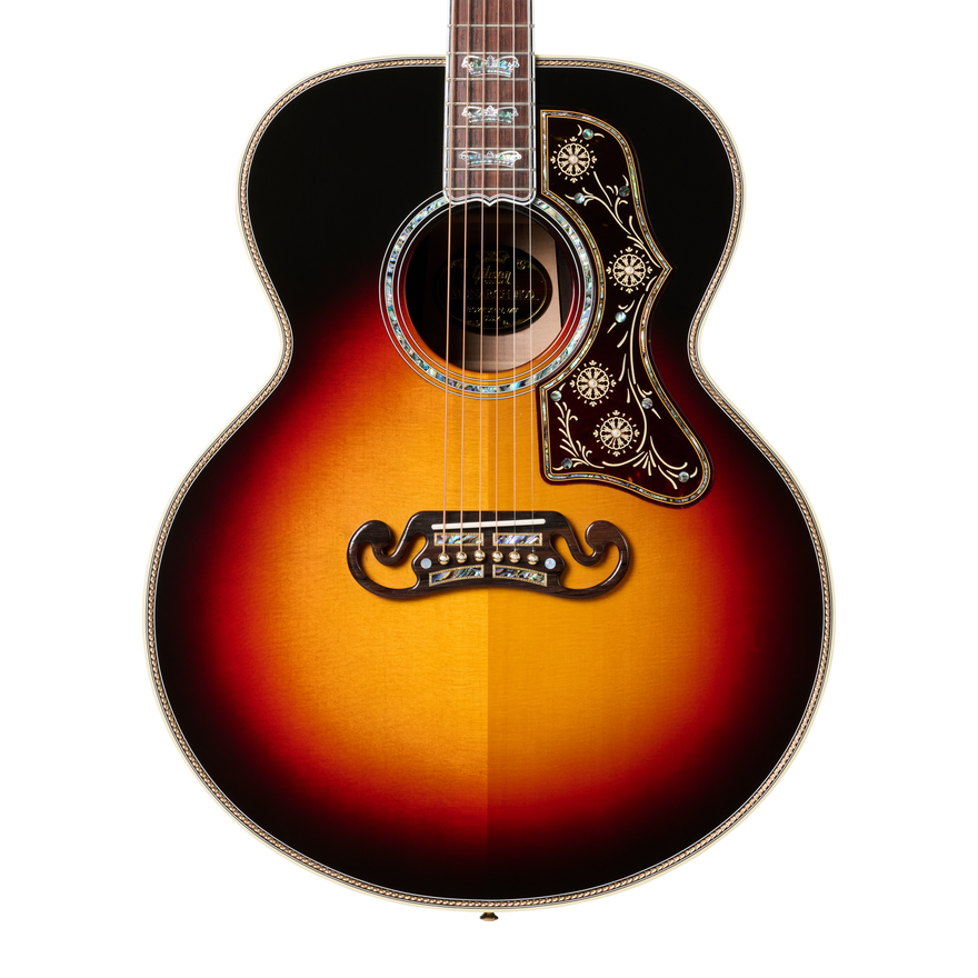 Gibson Custom SJ-200 Monarch #100 Brazilian Rosewood, Tri Burst Acoustic Guitar Gibson Custom