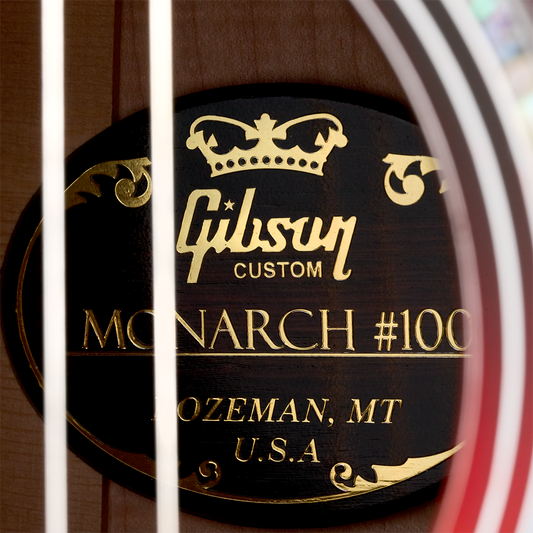 Gibson Custom SJ-200 Monarch #100 Brazilian Rosewood, Tri Burst Acoustic Guitar Gibson Custom