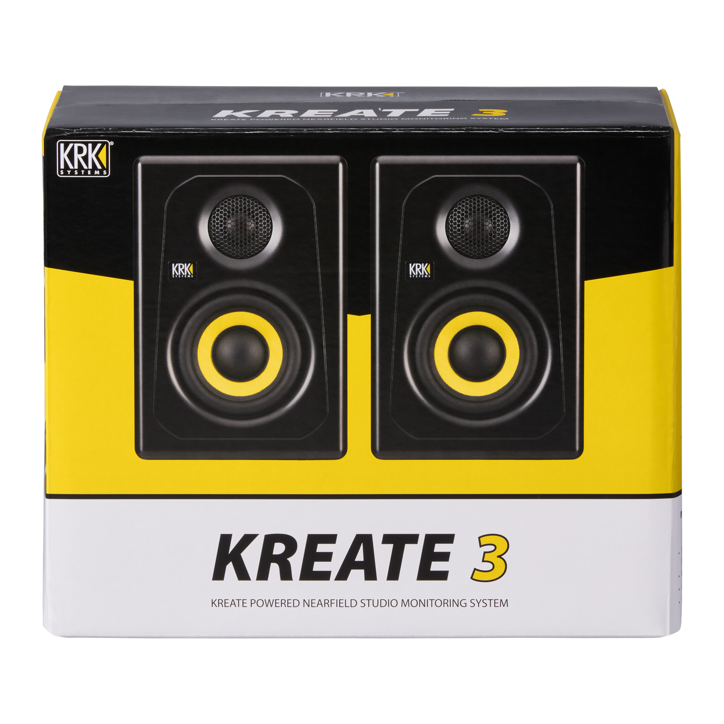 KREATE 3 POWERED STUDIO MONITOR, PAIR, EU Studio Monitors KRK