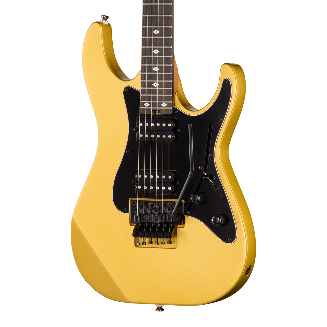 Kramer 50th Anniversary Volante HHFR, Anniversary Gold Electric Guitar Kramer