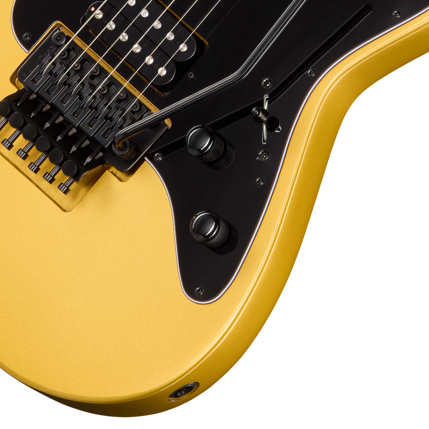 Kramer 50th Anniversary Volante HHFR, Anniversary Gold Electric Guitar Kramer