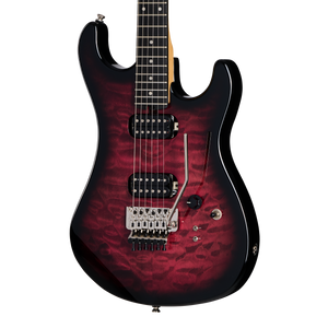 Kramer 84 HH Quilt, Magenta Burst Electric Guitar Kramer
