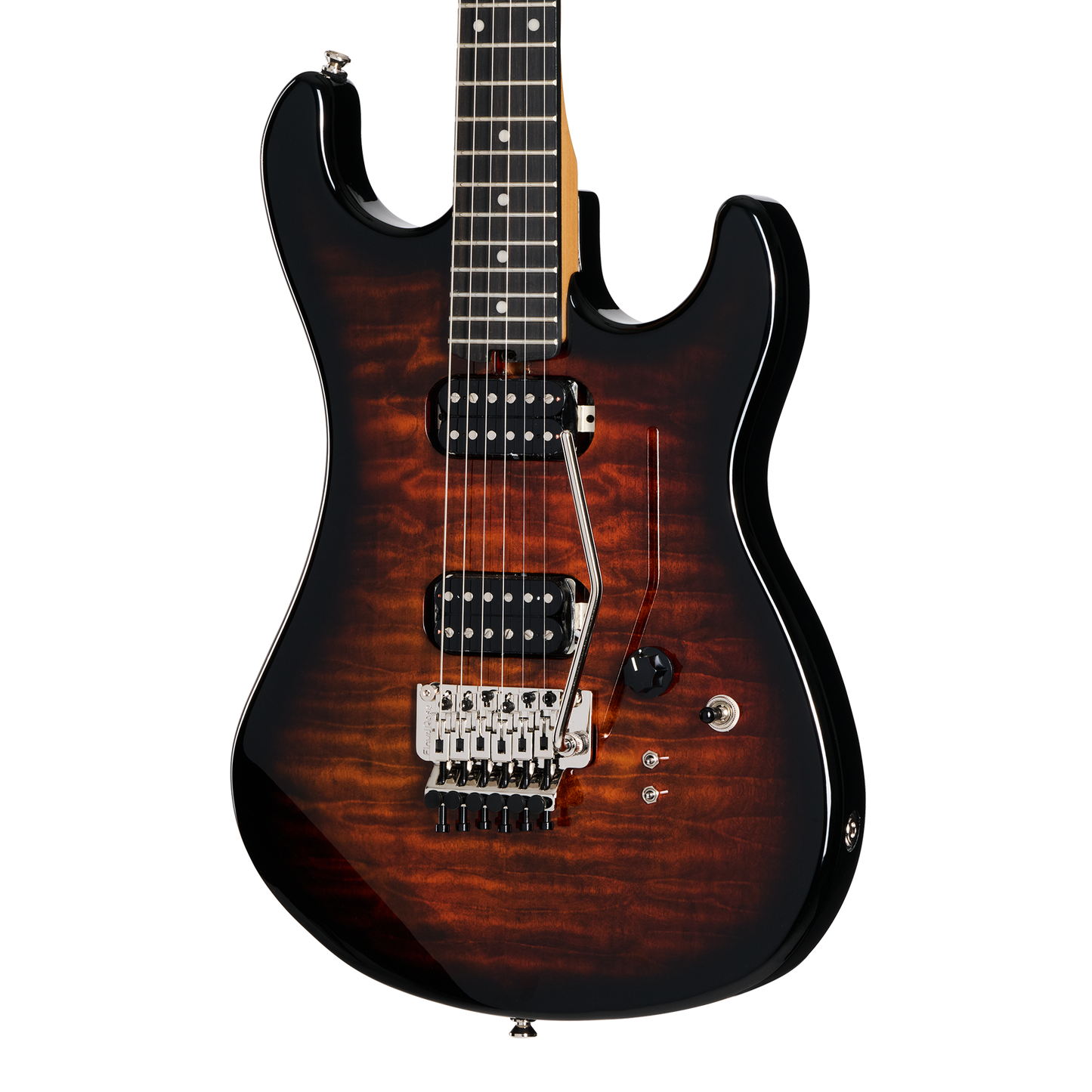 Kramer 84 HH Quilt, Orange Burst, Exclusive Electric Guitar Kramer