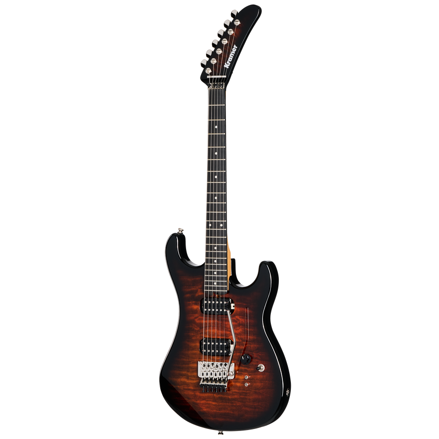 Kramer 84 HH Quilt, Orange Burst, Exclusive Electric Guitar Kramer