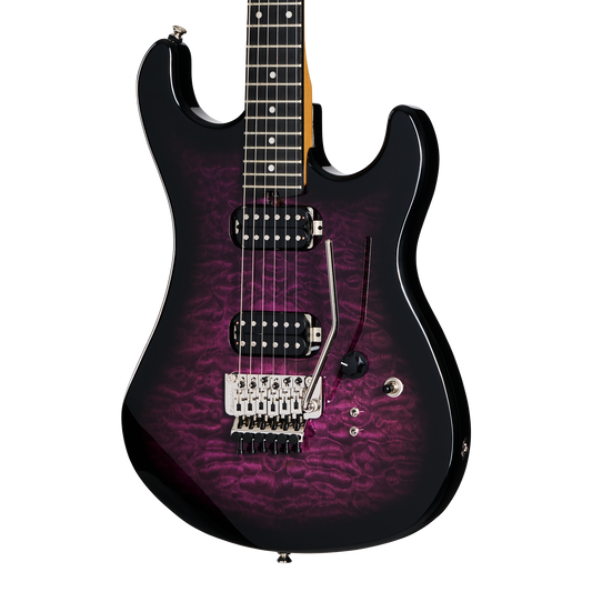 Kramer 84 HH Quilt, Purple Burst, Exclusive Electric Guitar Kramer