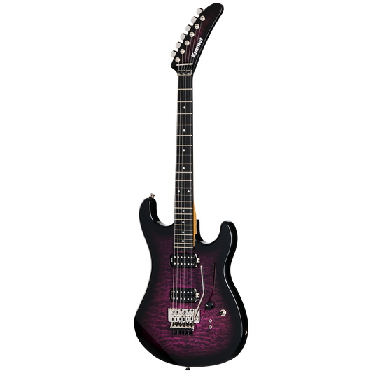 Kramer 84 HH Quilt, Purple Burst, Exclusive Electric Guitar Kramer