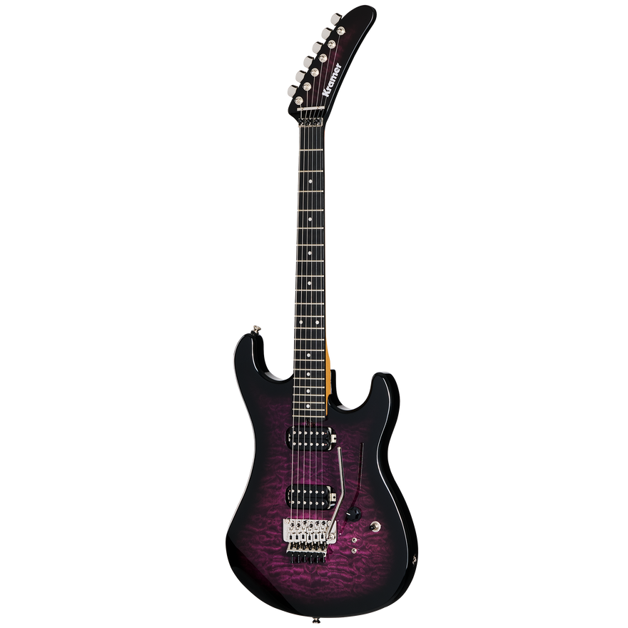 Kramer 84 HH Quilt, Purple Burst, Exclusive Electric Guitar Kramer