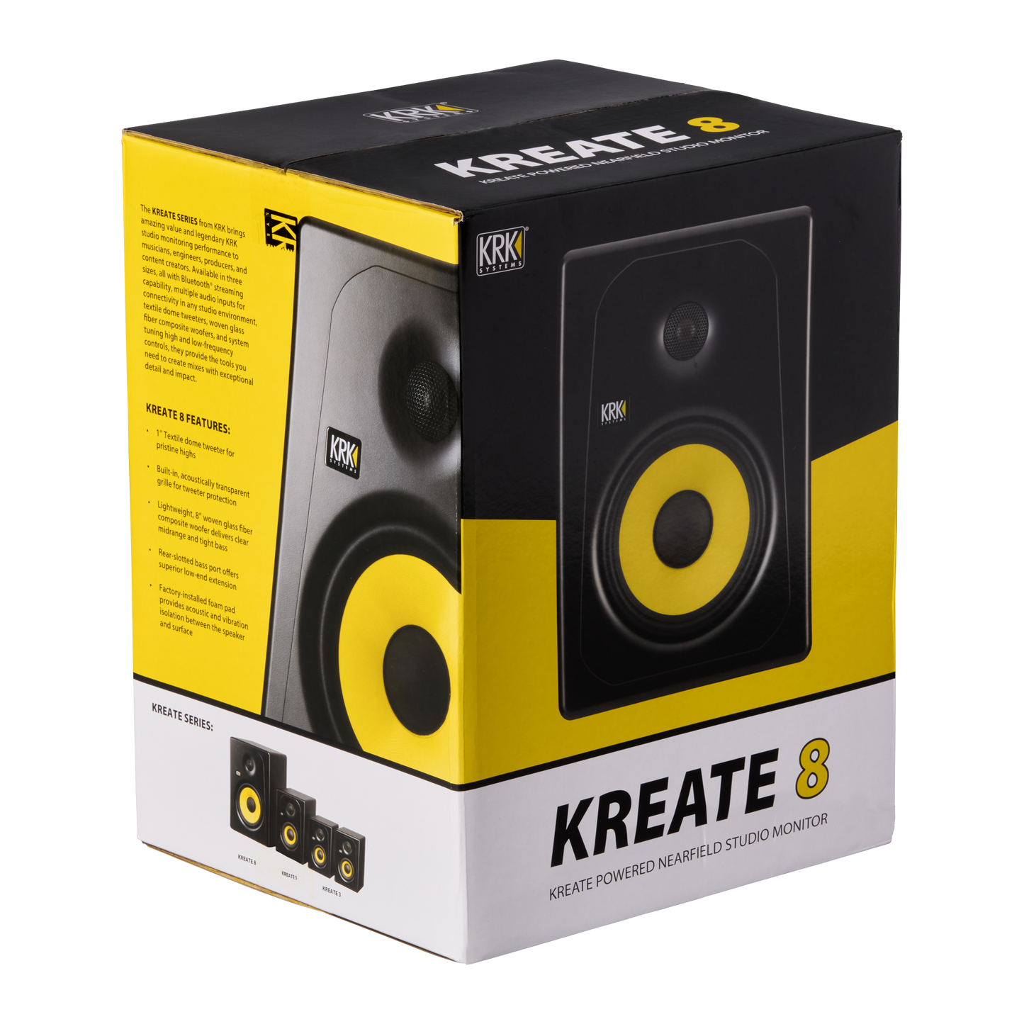 KREATE 8 POWERED STUDIO MONITOR, EU Studio Monitors KRK