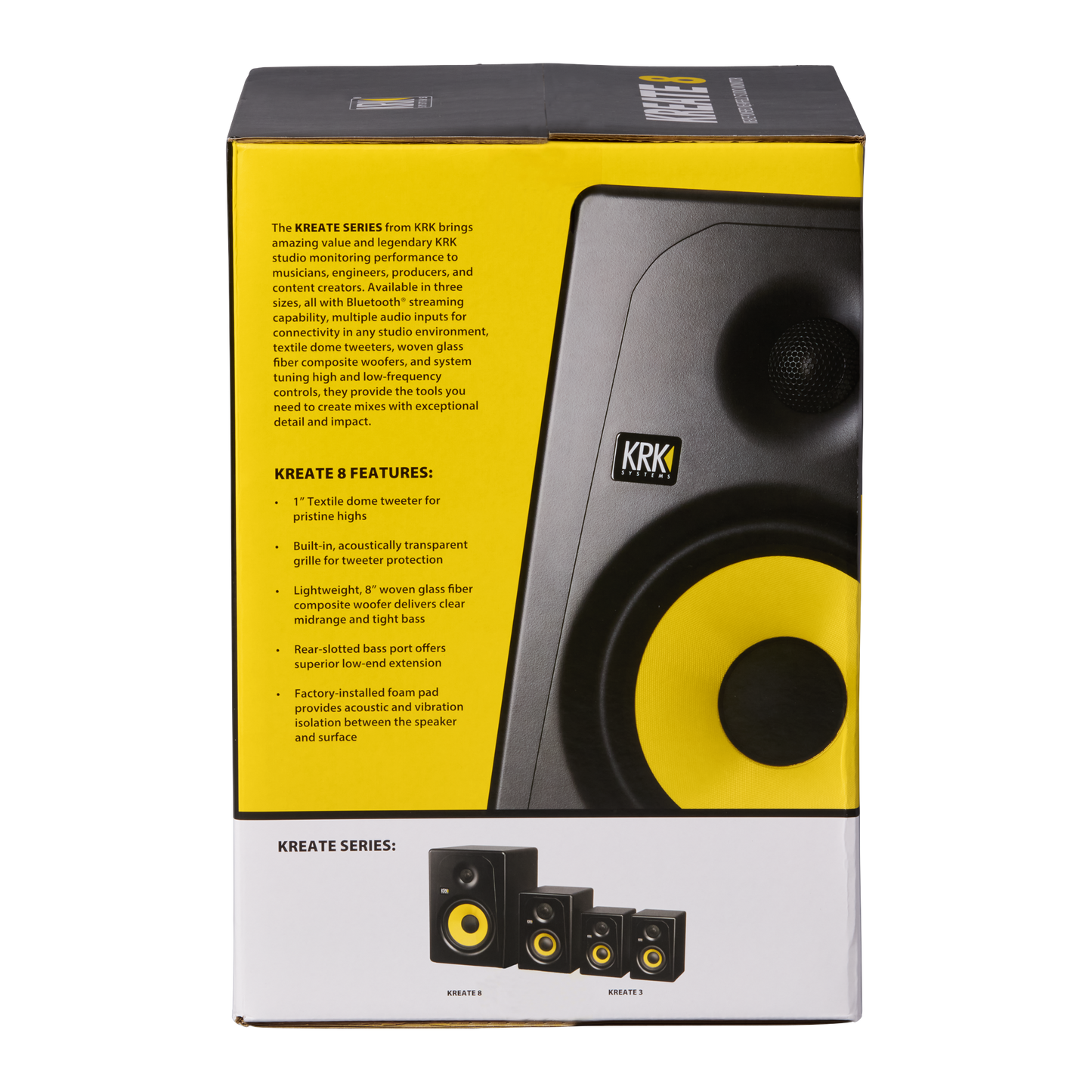 KREATE 8 POWERED STUDIO MONITOR, EU Studio Monitors KRK