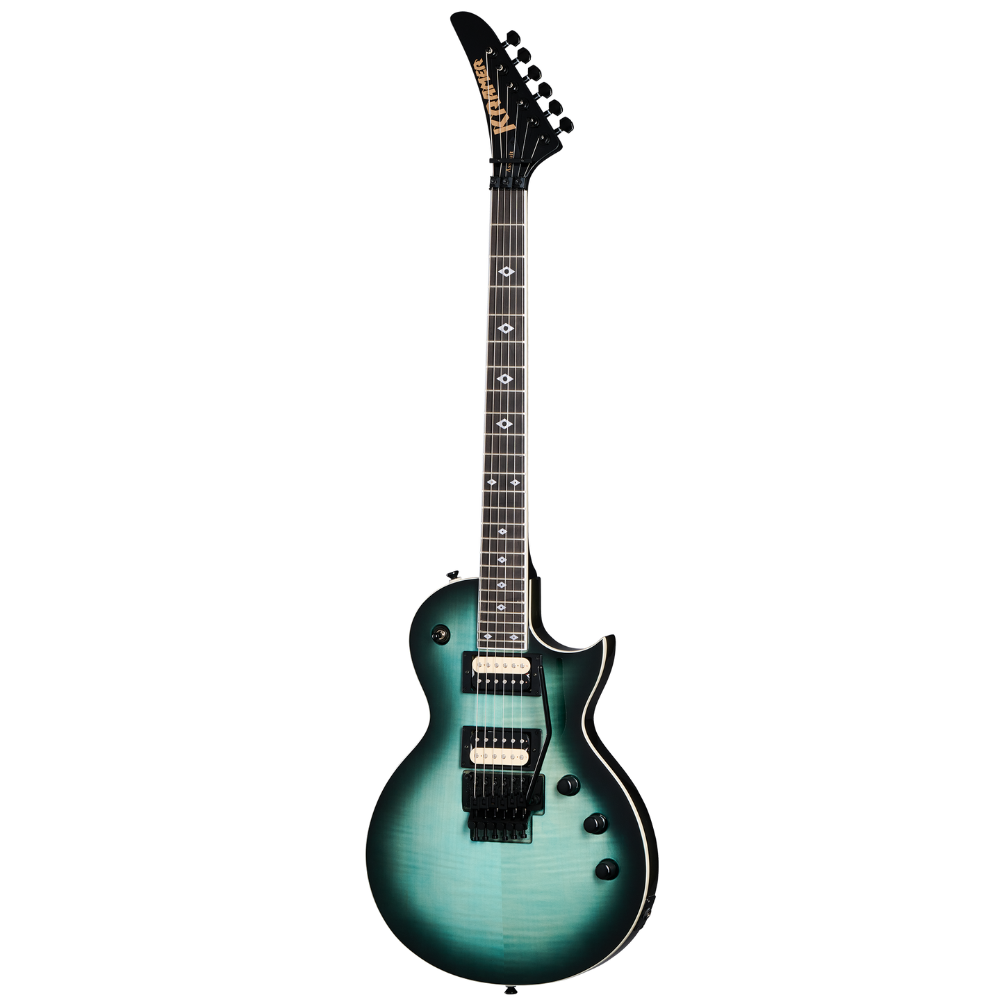 Kramer Assault Figured, Caribbean Blue Perimeter Electric Guitar Kramer