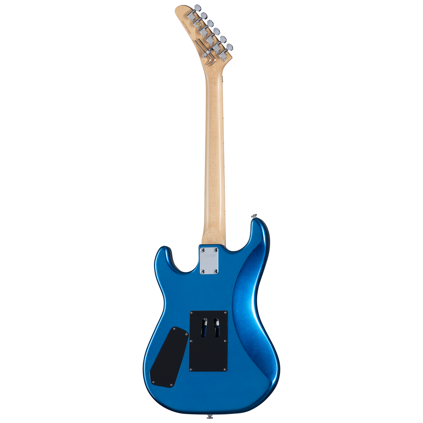 Kramer Baretta, Custom Graphics, "Hot Rod" (EVH® D-Tuna; Incl. Premium Soft Case), Blue Sparkle with Flames Electric Guitar Kramer