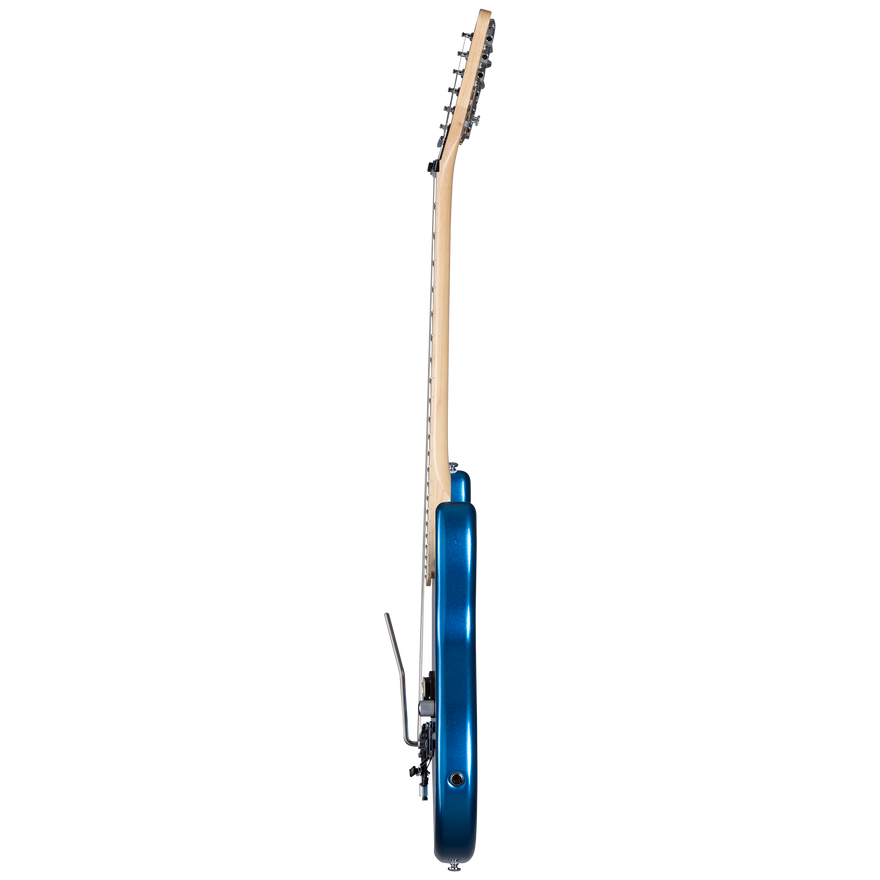Kramer Baretta, Custom Graphics, "Hot Rod" (EVH® D-Tuna; Incl. Premium Soft Case), Blue Sparkle with Flames Electric Guitar Kramer