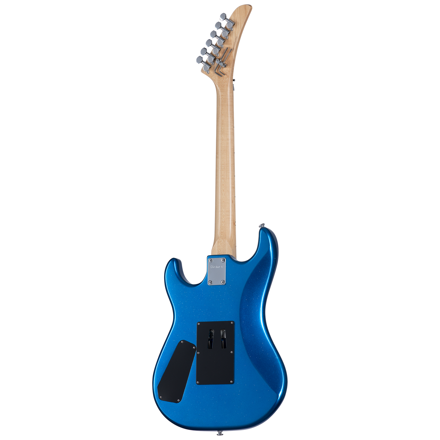 Kramer Baretta, Custom Graphics, “White Lotus” (EVH® D-Tuna; Incl. Premium Soft Case), White Lotus Candy Blue Electric Guitar Kramer