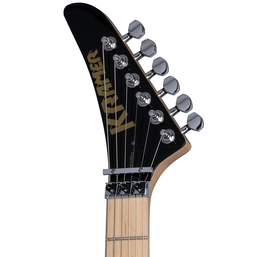 Kramer Baretta, Custom Graphics, “White Lotus” (EVH® D-Tuna; Incl. Premium Soft Case), White Lotus Candy Blue Electric Guitar Kramer